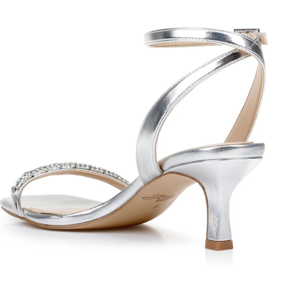 Jewel Badgley Mischka Silver Charisma Sandals - Picture 4 of 7